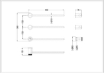 Полотенцесушитель электрический Boheme Stick 727-extra-B дополнительный элемент, BLACK