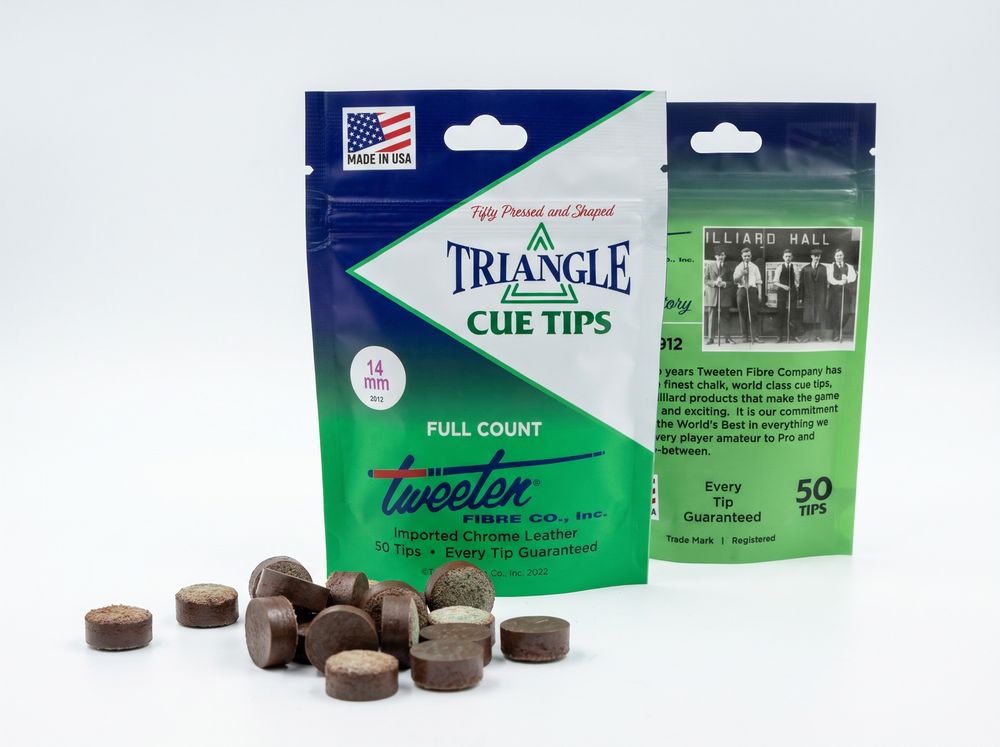 Упаковка наклеек для кия "Triangle"14 мм (50 шт)