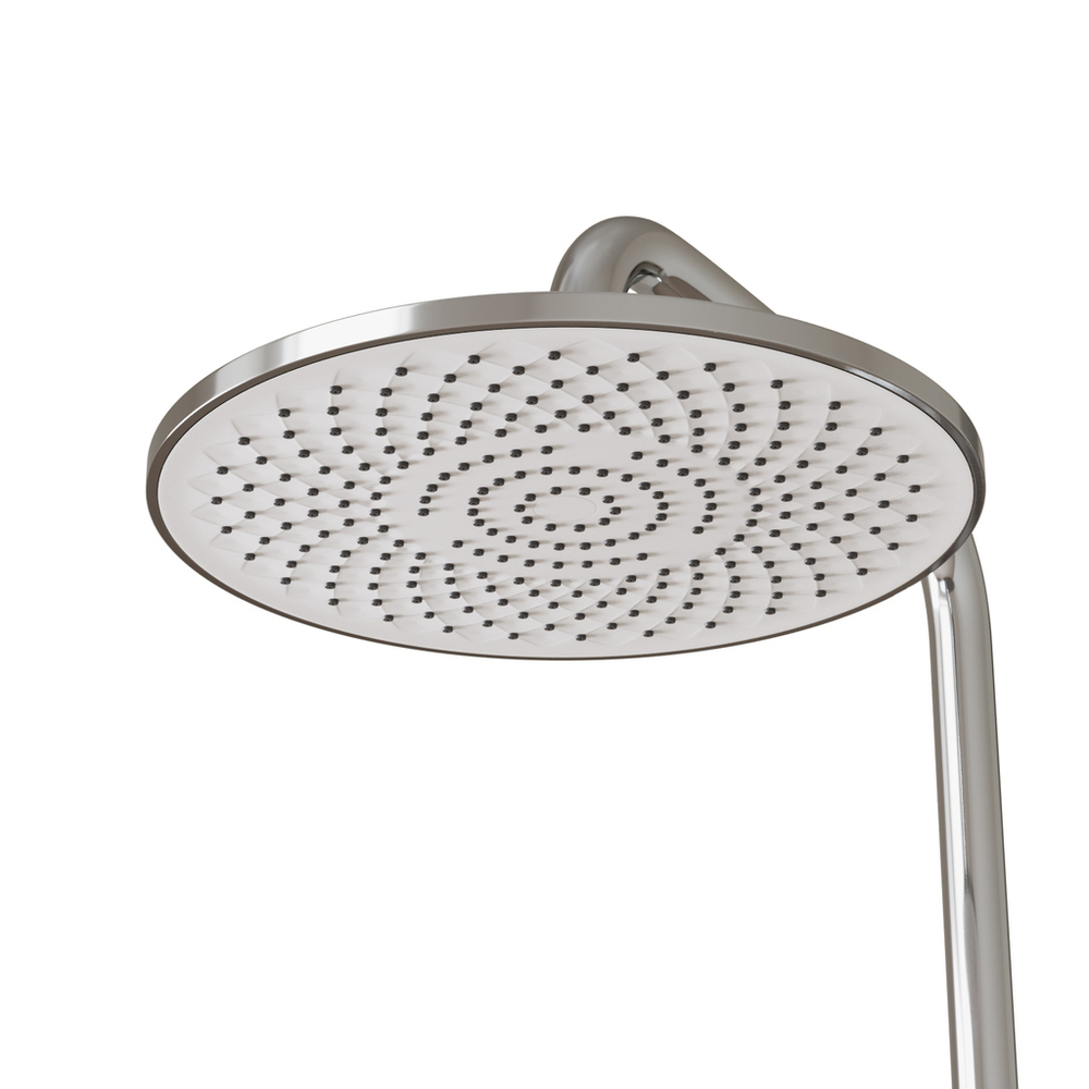 Душевая система 35к MIXLINE МЛ41-06(ML41-06)"Кристалл"излив лейка 3 поз.+лейка"Троп. душ"БЕЛЫЙ/ХРОМ