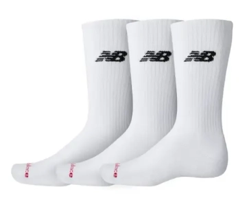 Теннисные носки New Balance Everyday Crew 3P - white
