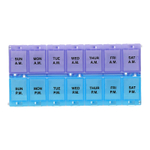Ezy Dose, еженедельный органайзер для таблеток с замком, 2 шт., размер XL, 1 шт.