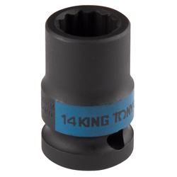 KING TONY (453014M) Головка торцевая ударная двенадцатигранная 1/2", 14 мм