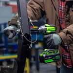 Гайковерт ударный акк. Greenworks IW5500, 24V, б/щет, 1/2'', 500Нм, 3 режима, 1х4Ач,ЗУ,кор (3805007CUB)