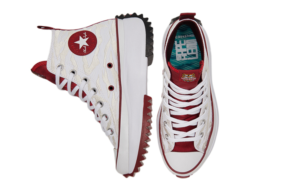 Run Star Converse Hike High "Chinese New Year - White University Red"