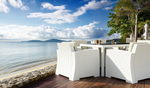 Стол пластиковый плетеный Siesta Contract Tahiti, белый