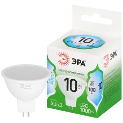 Лампа светодиодная ЭРА GREEN LINE LED MR16-10W-840-GU5.3 GL 10Вт софит яркий белый свет GU5.3 | Лампы cветодиодные Точечные (Софиты) (MR, PAR)