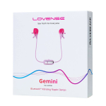 Розовый вибромассажер для сосков с управлением через приложение Lovense Gemini App Controlled Vibrating Nipple Clamps Clit Clamps LE-27