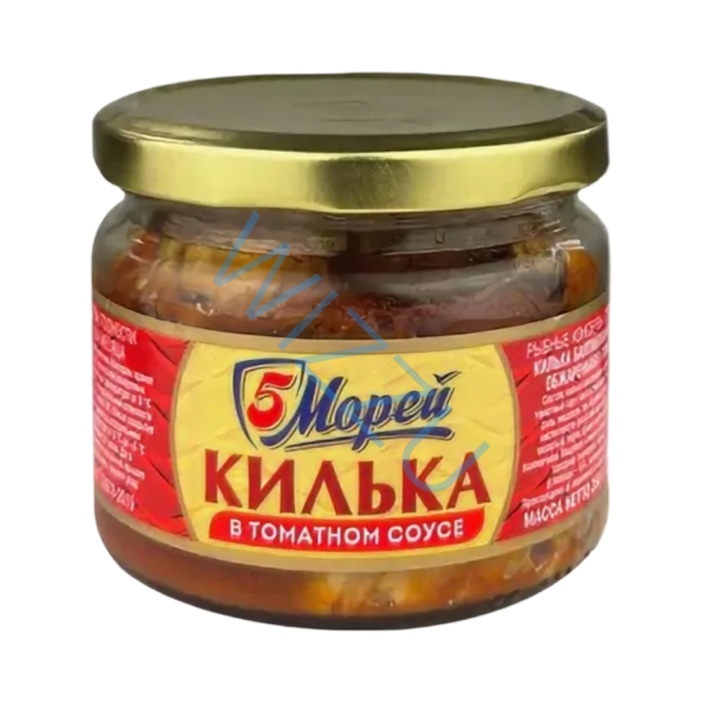 Килька каспийская обжар в т/с 260г стекло 5 МОРЕЙ