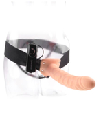 Полый страпон с вибрацией телесный Fetish Fantasy Series 8 Vibrating Hollow Strap-On Pipedream