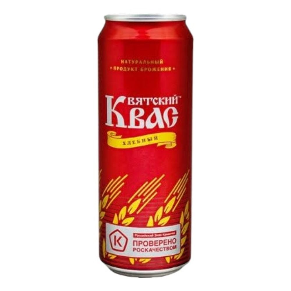 Квас Вятский хлебный ж/б 0,45л