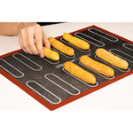 Коврик двусторонний силиконовый для выпечки eclair&choux, 30х40 см