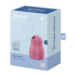 Малиновый вакуумный стимулятор клитора 9см Satisfyer Pro To Go 1