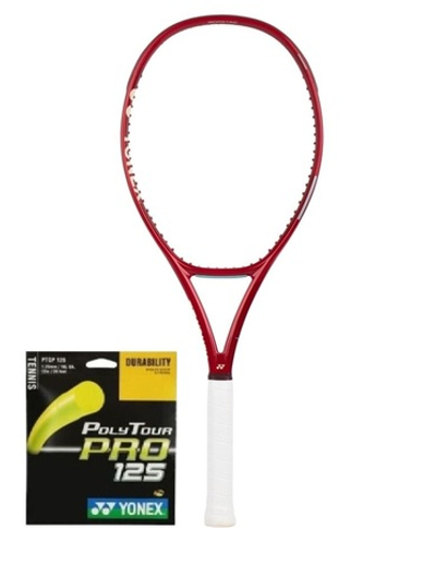 Теннисная ракетка Yonex Vcore 100D Ruby Red (305g) + струны
