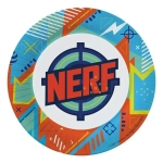 NERF. Набор бумажных тарелок, голубой, 6 шт d=180 мм