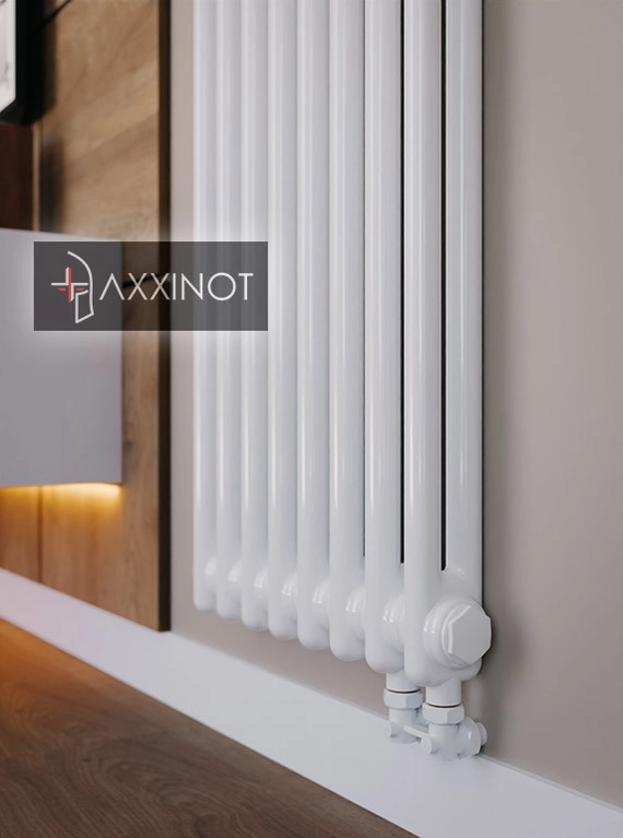 Axxinot Sentir 2170 - двухтрубный трубчатый радиатор высотой 1700 мм, нижнее подключение с термовентилем