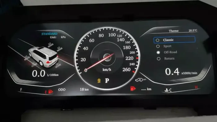 Электронная панель приборов Toyoya Land Cruiser Prado 150 2009-2017 - Kuberg NH-LCD-T03 с сенсорным LCD / ЖК 12.3" экраном QLED