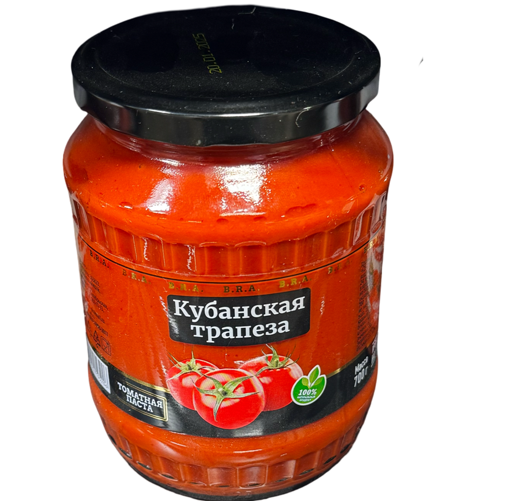 Паста томатная КУБАНСКАЯ ТРАПЕЗА БРА Кубань (ТУ) 700г