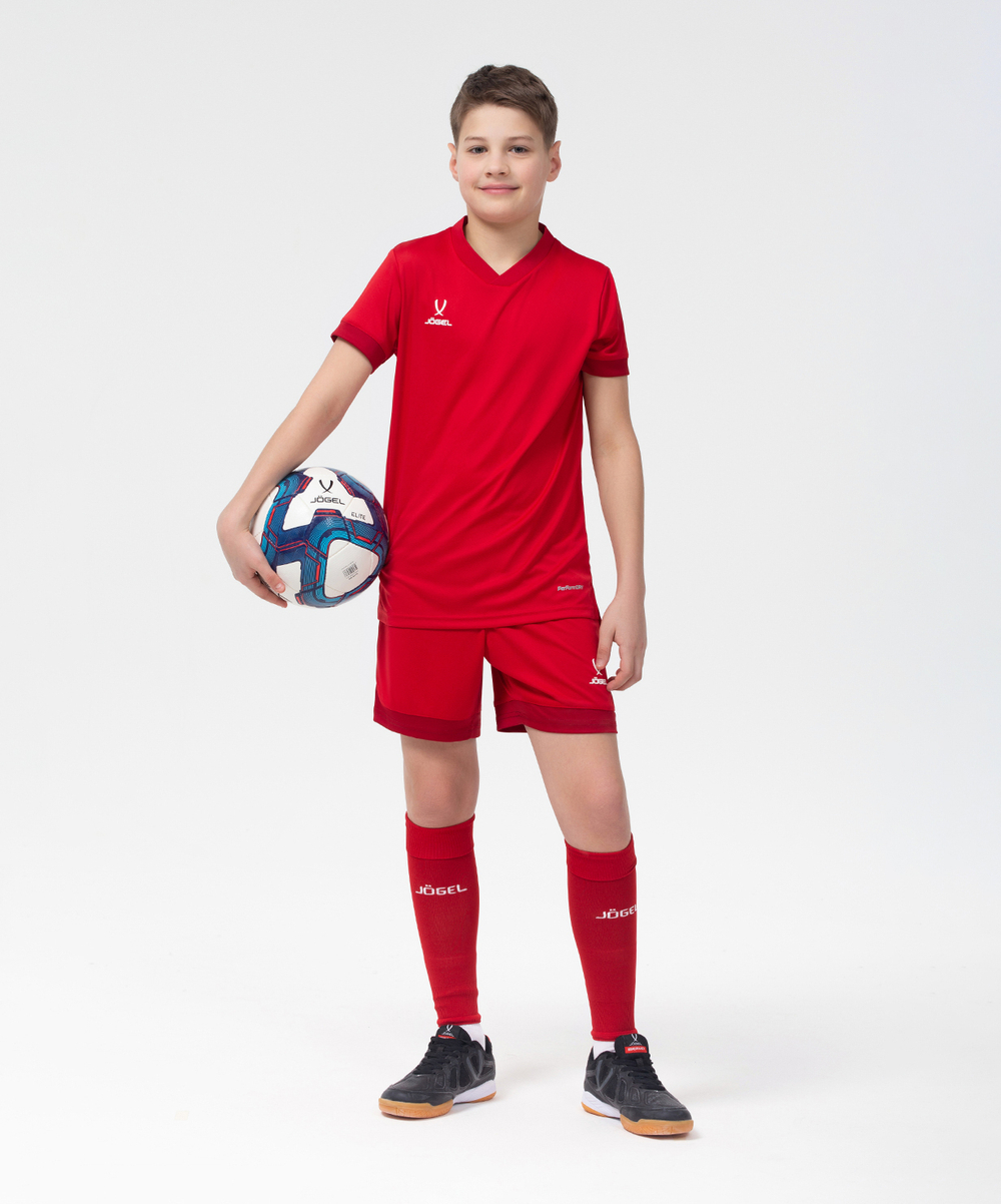 Футболка игровая DIVISION PerFormDRY Union Jersey, красный/ темно-красный/белый, детский