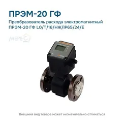 Преобразователь расхода электромагнитный ПРЭМ-20 ГФ L0/T/16/НЖ/IP65/24/E