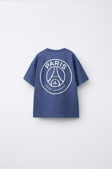 ZARA ФУТБОЛКА С ПРИНТОМ PSG ®, СИНИЙ