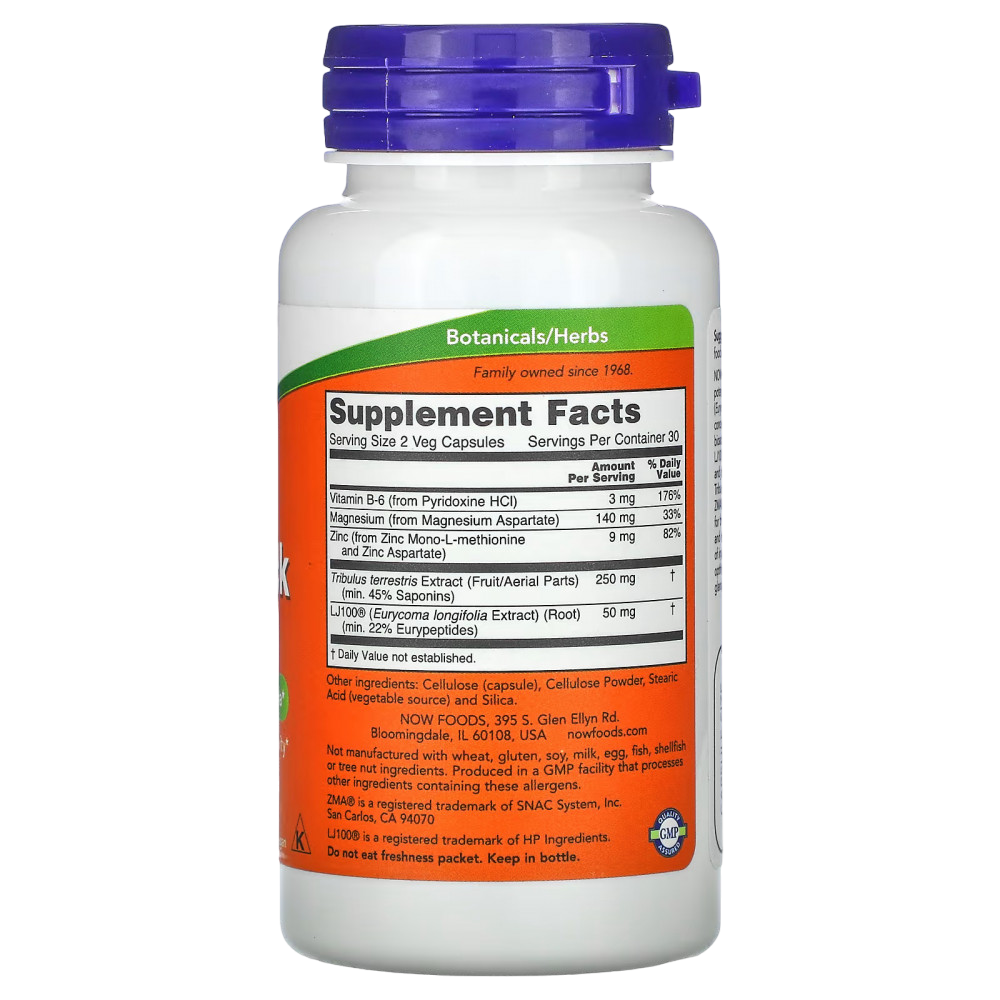 Now Foods TestoJack 100 60 veg caps, ТестоБуст