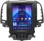 Магнитола для Hyundai Santa Fe 2 2006-2012 (климат, штатный усилитель, рамка тип 2) - Teyes TPRO 2 монитор 9.7" QLED в стиле "Тесла" на Android 10, Быстрая, 4G SIM-слот