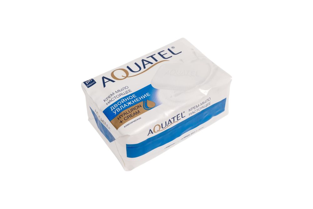 Крем-мыло твердое "Aquatel" лепестки лотоса, (4*75 г) 300 г