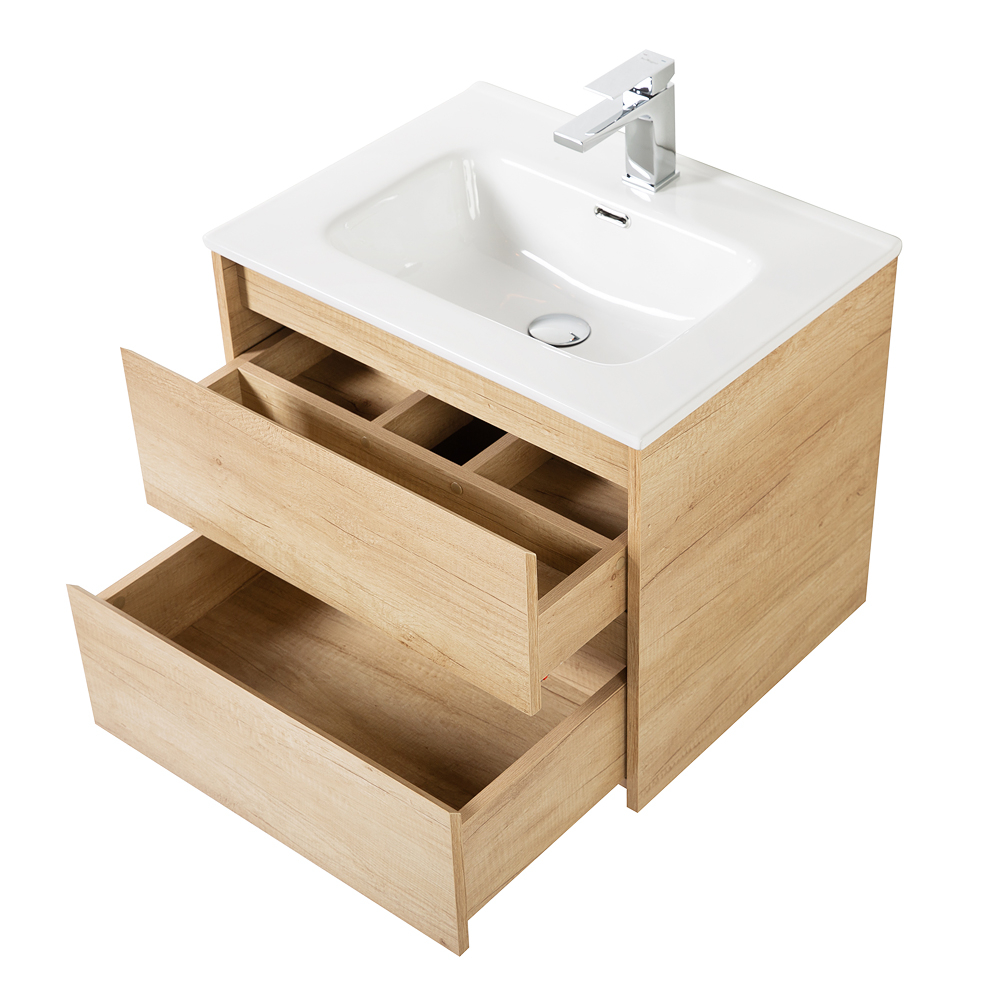 Тумба подвесная с раковиной BelBagno KRAFT-700-2C-SO-RNN