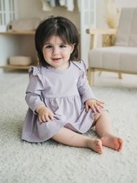 Платье-боди "Вереск" с вышивкой 0+
