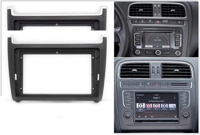 Магнитола для Volkswagen Polo V 2009-2020 - Vaycar VA81-0910-2K на Android 13, Быстрая, 2K QLED, CarPlay, 4G SIM-слот