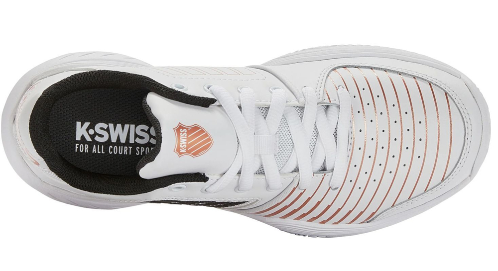 Женские Кроссовки теннисные K-Swiss Court Express - white/black/rosegold
