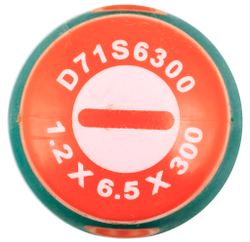D71S6300 Отвертка стержневая шлицевая ANTI-SLIP GRIP, SL6.5х300 мм