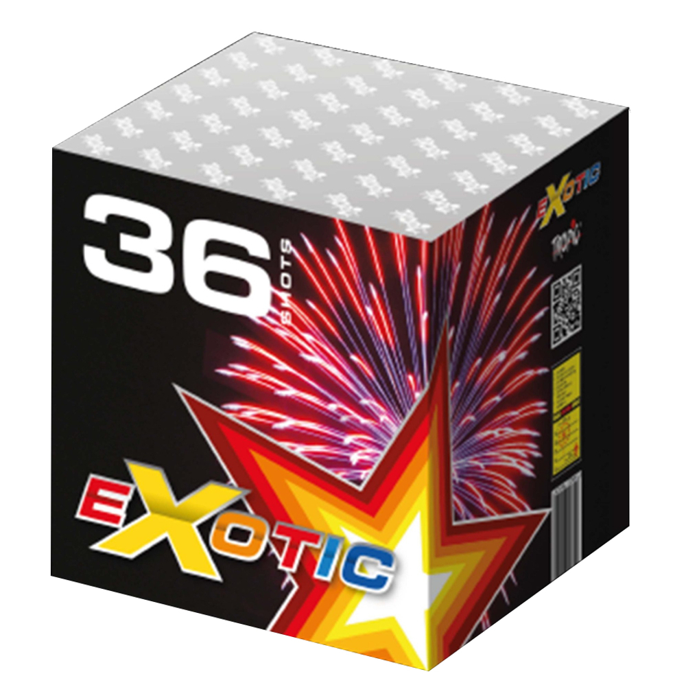Батарея салютов Exotic (TB53) от Tropic, 36 залпов, 30 мм