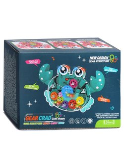 Игрушка Краб на батарейках со звуком и световыми эффектами розовый (696-48)