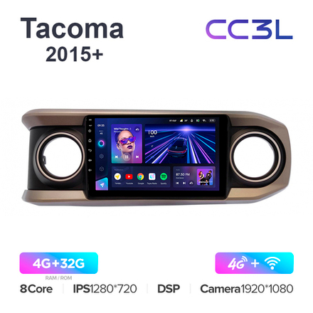 Teyes CC3L 10,2"для Toyota Tacoma 2015+