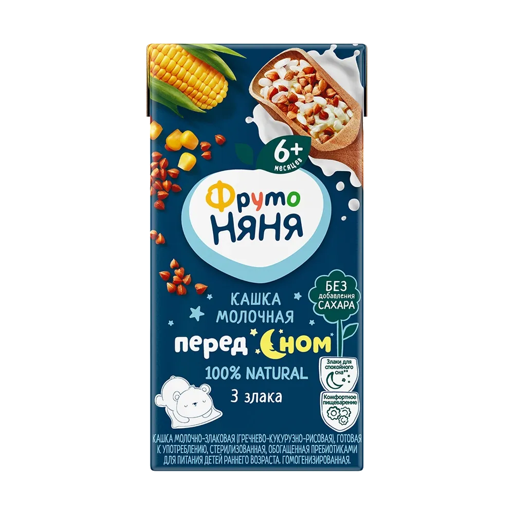 Кашка ФрутоНяня мол 200г молочная злаковая