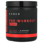 Kaged, Перед тренировкой, для занятий спортом, фруктовый пунш, 260 г (9,17 унции)
