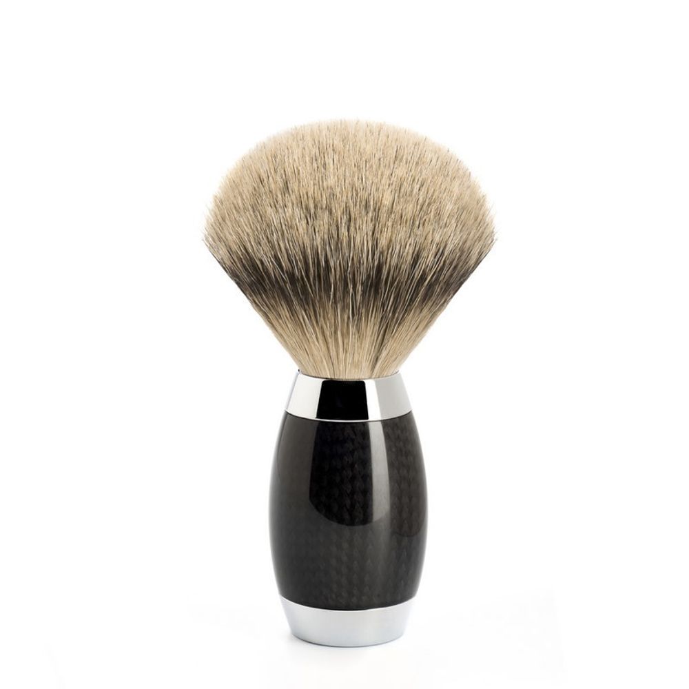 Помазок MUEHLE EDITION, барсучий ворс высшей категории Silvertip, карбон (493 ED 1)