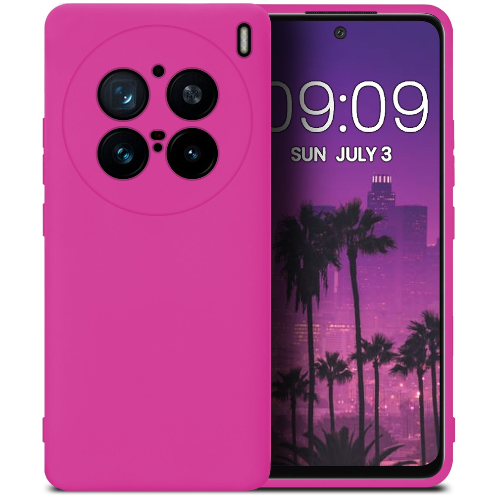 Мягкий Soft Touch чехол из силикона для VIVO X200 PRO с бархатной подкладкой