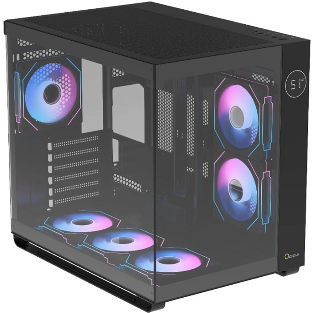 Корпус Midi-Tower Ocypus Lota C70 BK TG ARGB Black (Iota-C70-BKD600XX-GL)