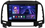 Магнитола для Hyundai Santa Fe 2 CM 2006-2012 (рамка черная) - Teyes CC3 Android 10, Быстрая, CarPlay, SIM-слот