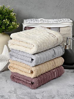 HAV00178 Набор полотенец для лица PIERRE CARDIN HOME из 4пр WAVE 50х90