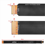 Шлейф для камеры Raspberry pi 5 22-15 pin, с шагом 0.5-1 mm, 20cm