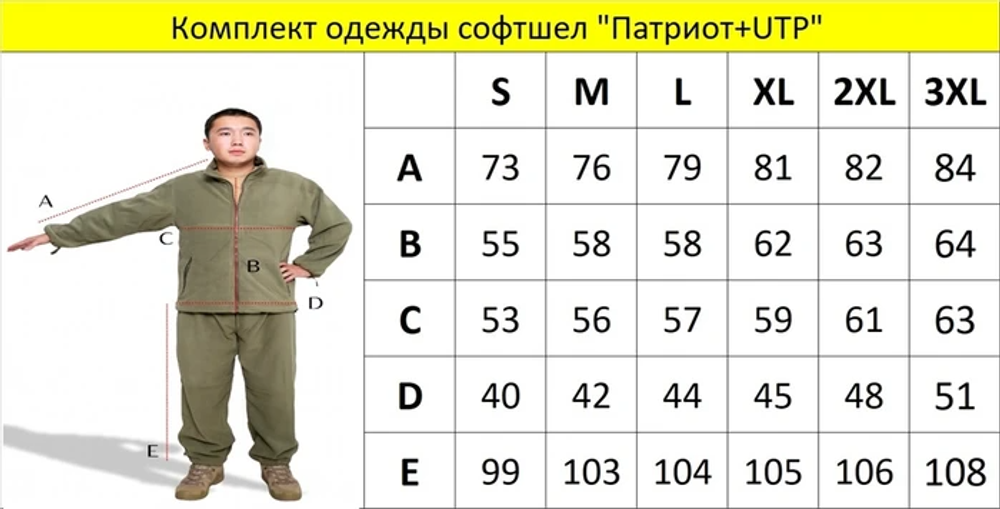 Комплект одежды софтшел "Патриот+UTP"