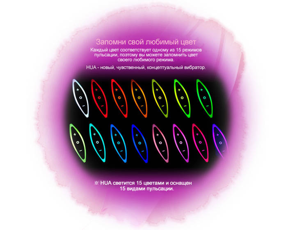 Вишневый с черным хай-тек вибратор ZINI HUA