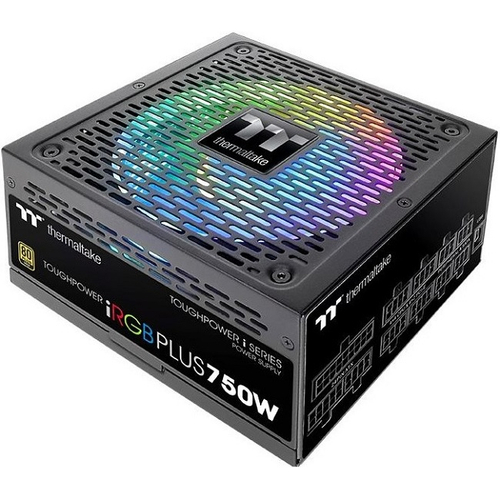 Блок питания Thermaltake 750W Toughpower iRGB Plus, модульный, 16 Pin PCIe Gen 5.0, 80 PLUS Gold (PS-TPI-0750F3FDGE-1)
