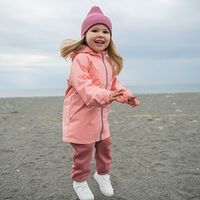 Шапка хлопковая однослойная с двойным отворотом "Пепельная роза"