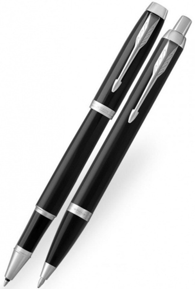 Набор Parker: Ручка роллер и Шариковая ручка Parker IM Core  Black  CT