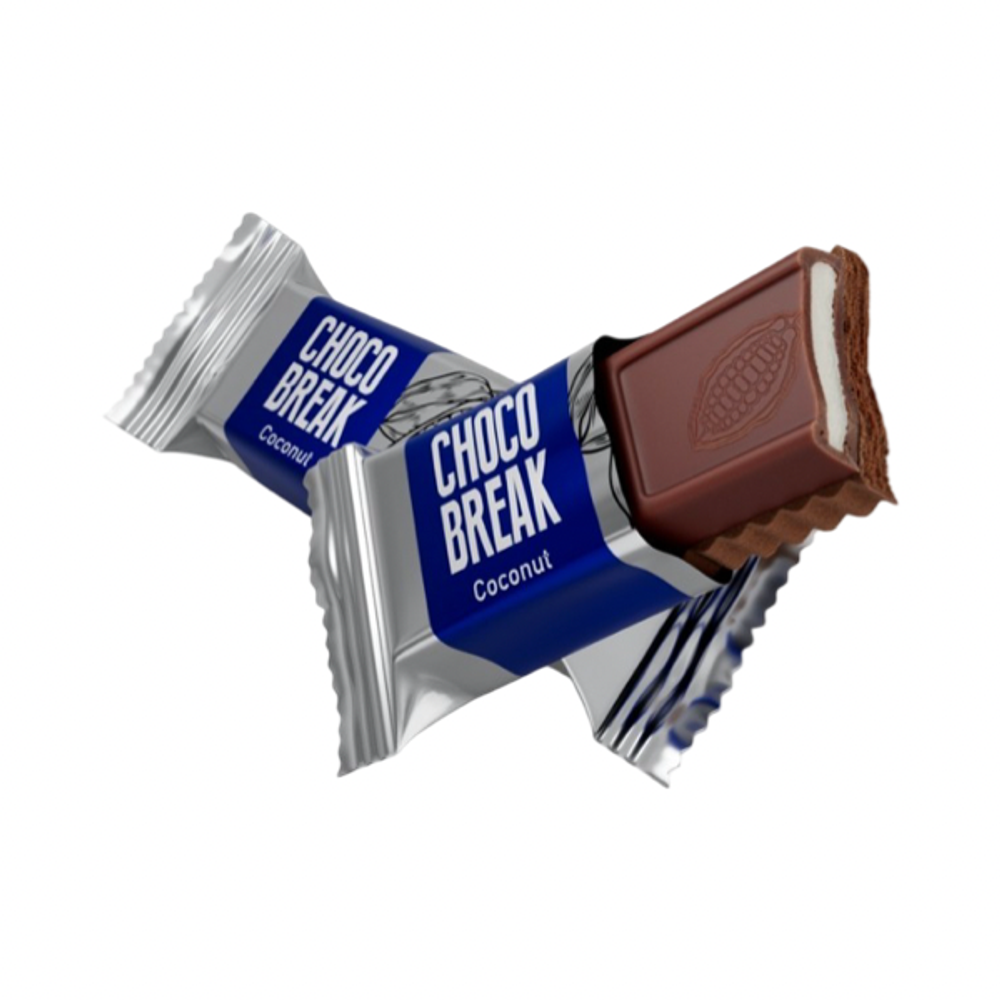 Конфеты Choco Break Coconut со вкусом кокоса вес