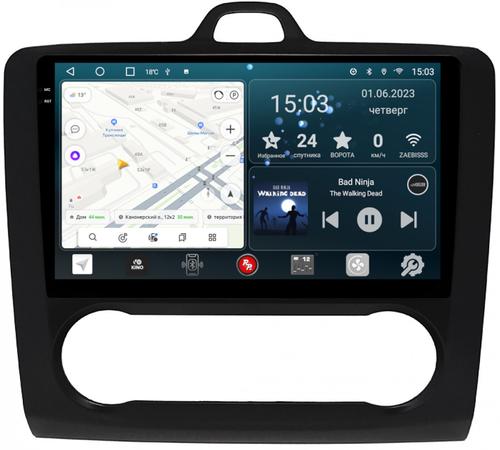 Магнитола для Ford Focus 2 2004-2011 (климат) - RedPower 136 Android 10, Быстрая, QLED+2K, CarPlay, SIM-слот